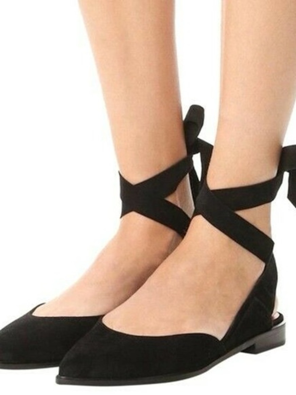 Stuart Wietzman Supersonic Suede Lace Up Flats size 8.5 - Picture 2 of 7